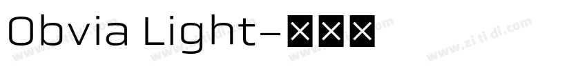 Obvia Light字体转换